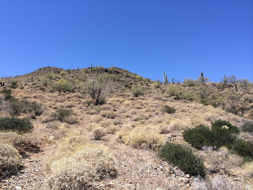 view looking up towards the lot