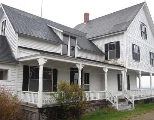Exterior Front. Large seaside home...