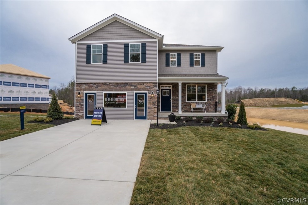 Photos are The Galen model home in New Kent