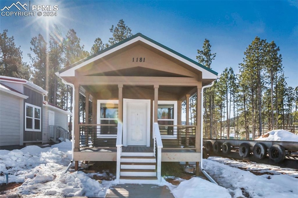 View of front of property with a porch