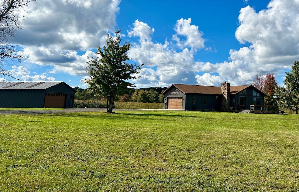 3 bedroom 2 bath 10.65 acres. 32 x 24 pole bldg