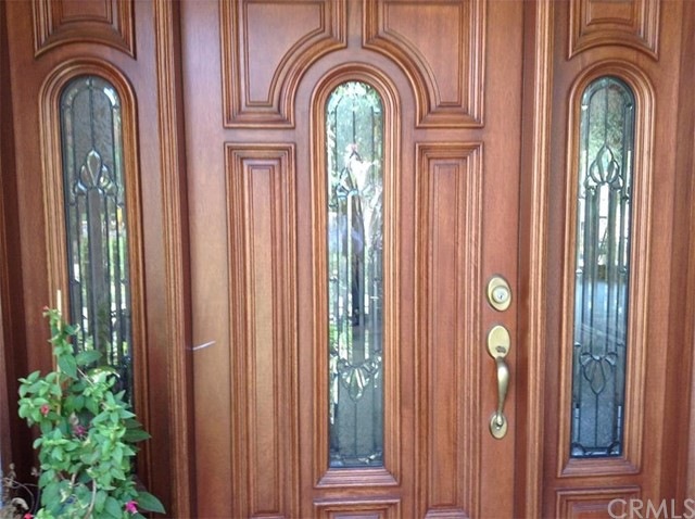 Beveled glass front door
