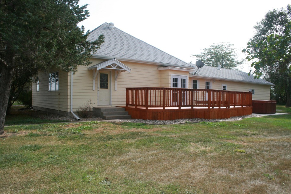 rear of home