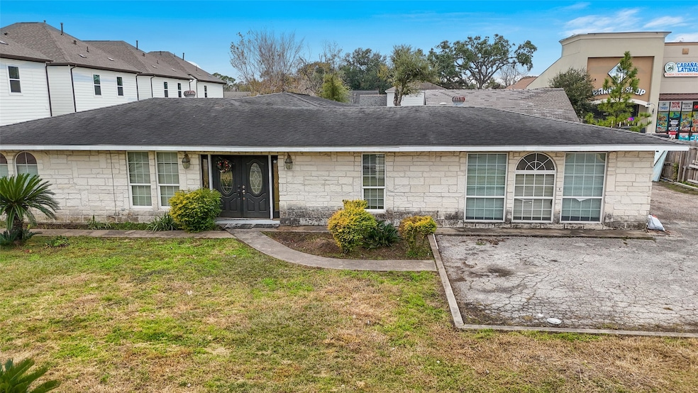 Front of 2205 Blalock with parking for 2 vehicles