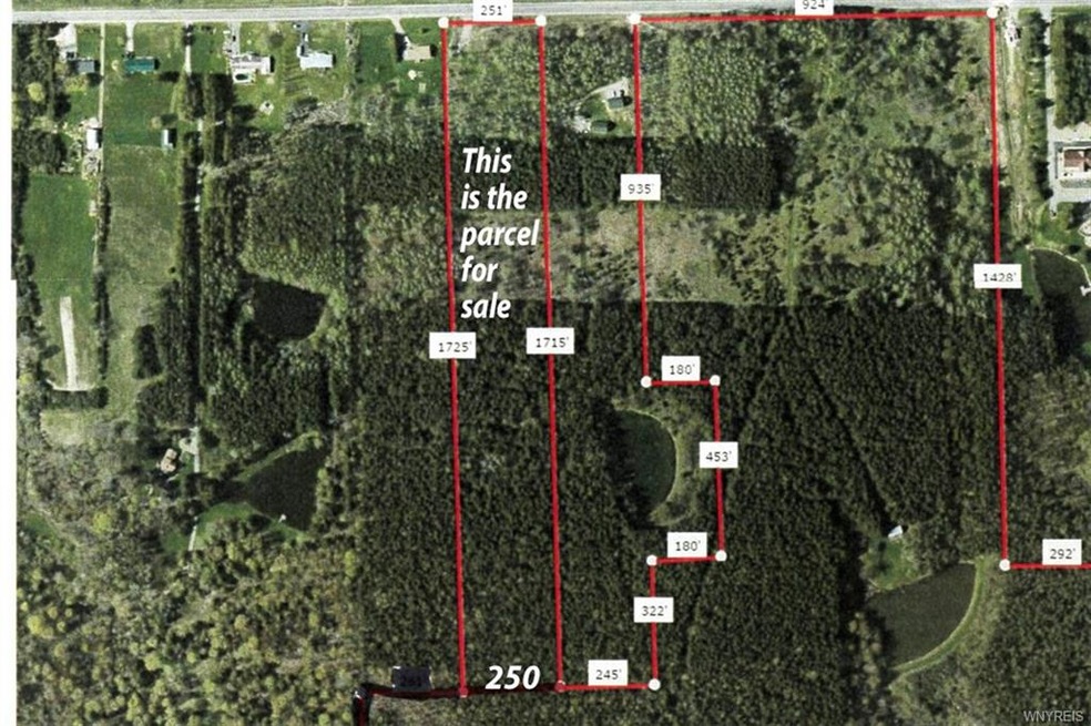 10 acres being divided off larger parcel