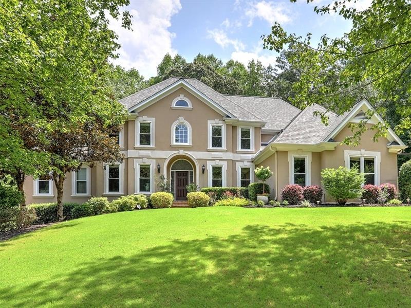 Close up front elevation of this wonderful home.