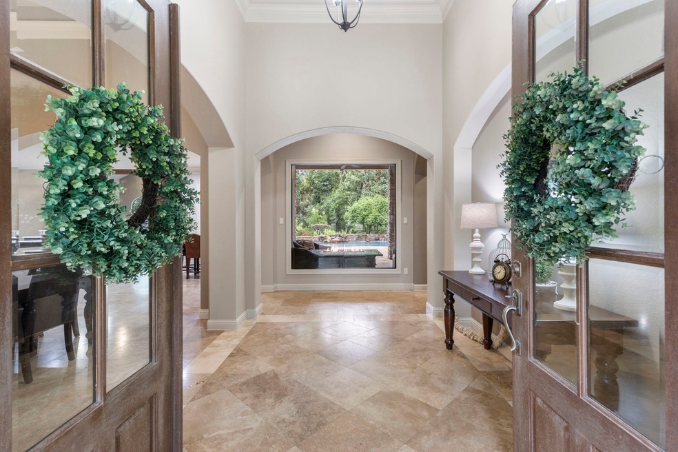 Formal entry with large picture window looking out