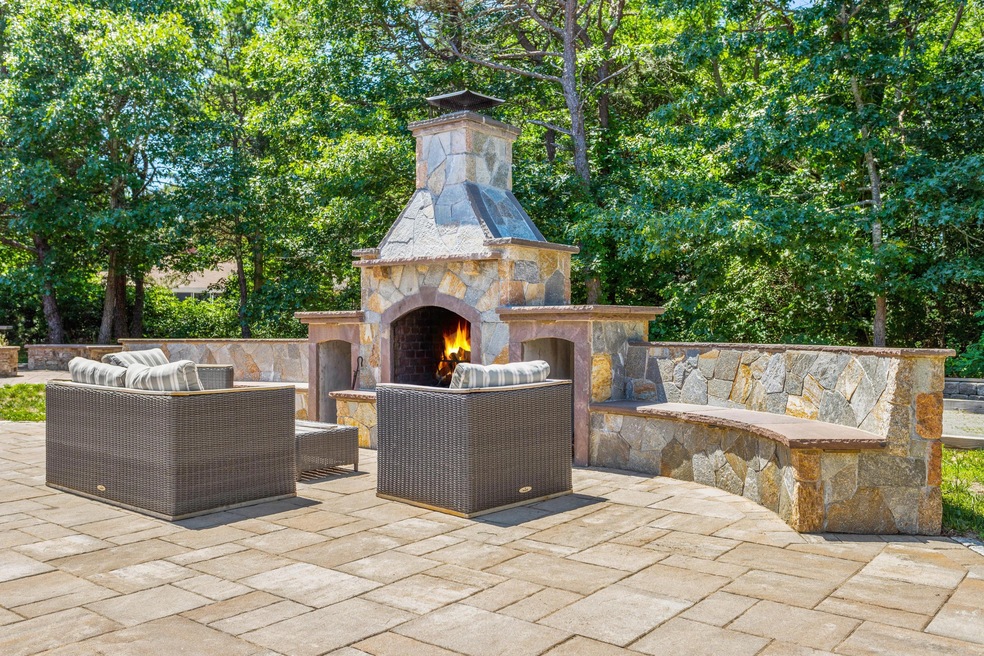 Back yard Fireplace area