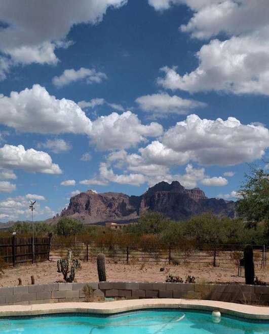 Backyard and Mountains