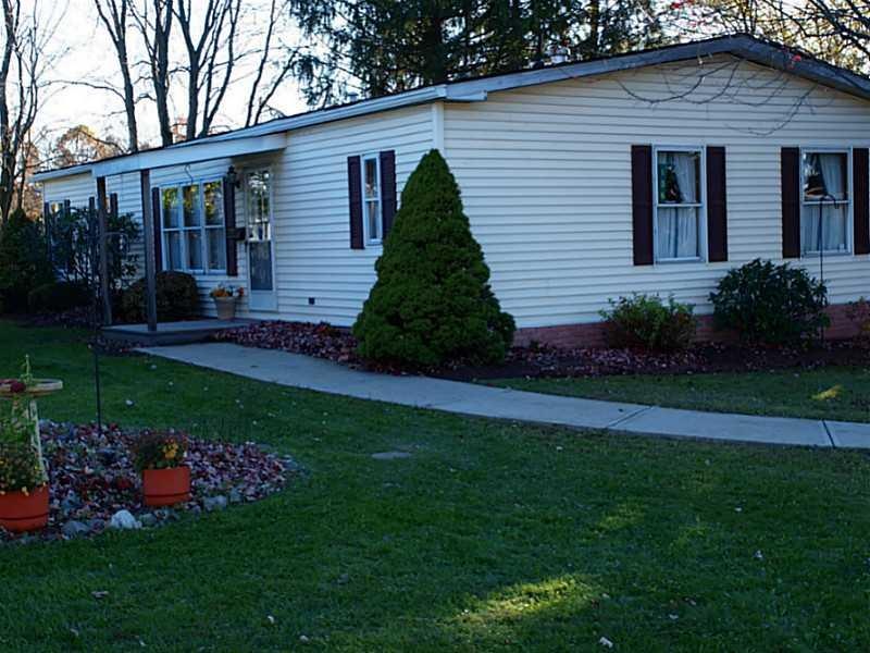 Exterior Front. One Level Living.