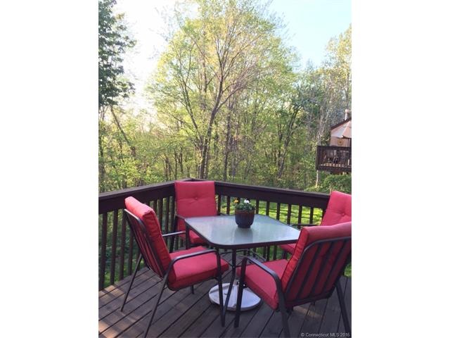 Enjoy the warmer weather on the comfortable deck o