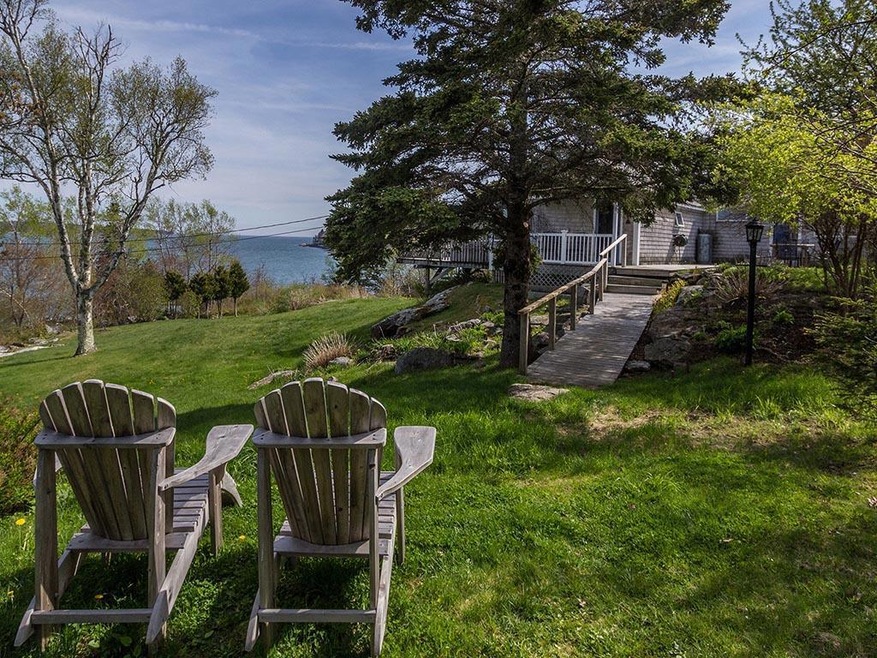 Cottage and view.