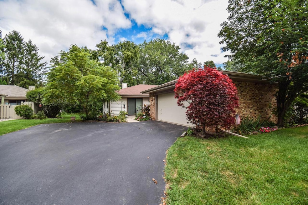 Large private driveway