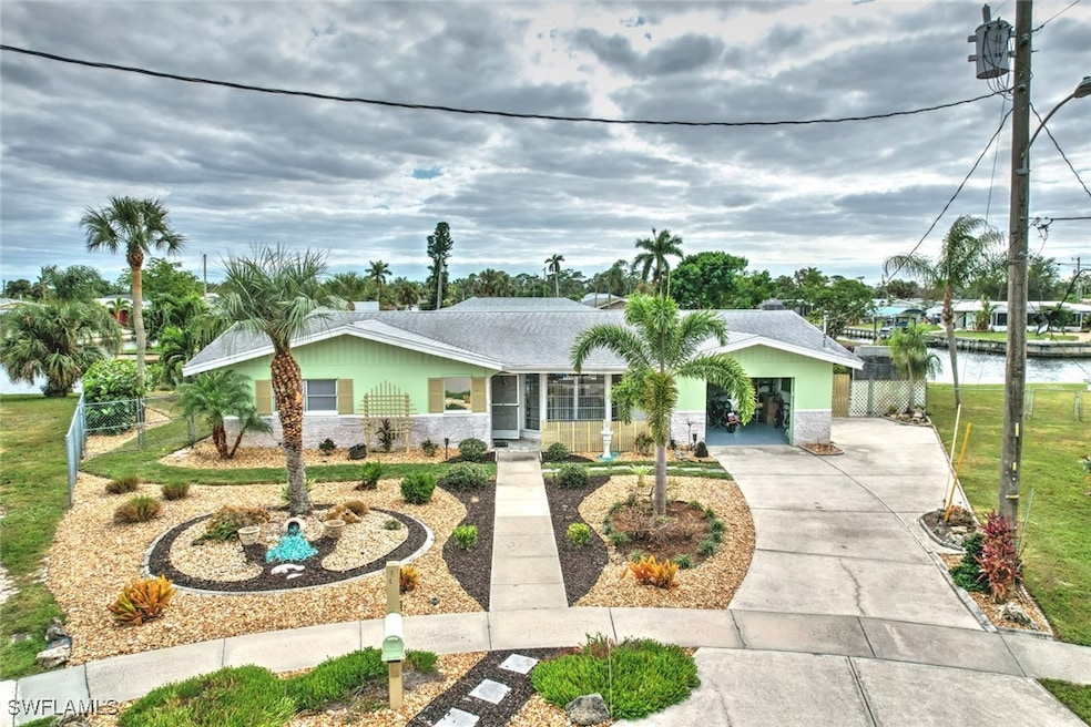 Single story home featuring a water view