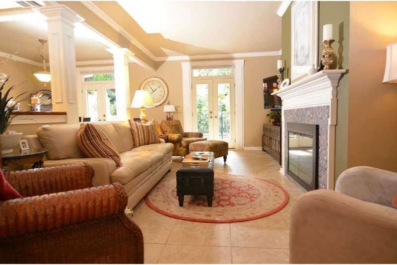 Living Room. Beautiful open living area with gas f