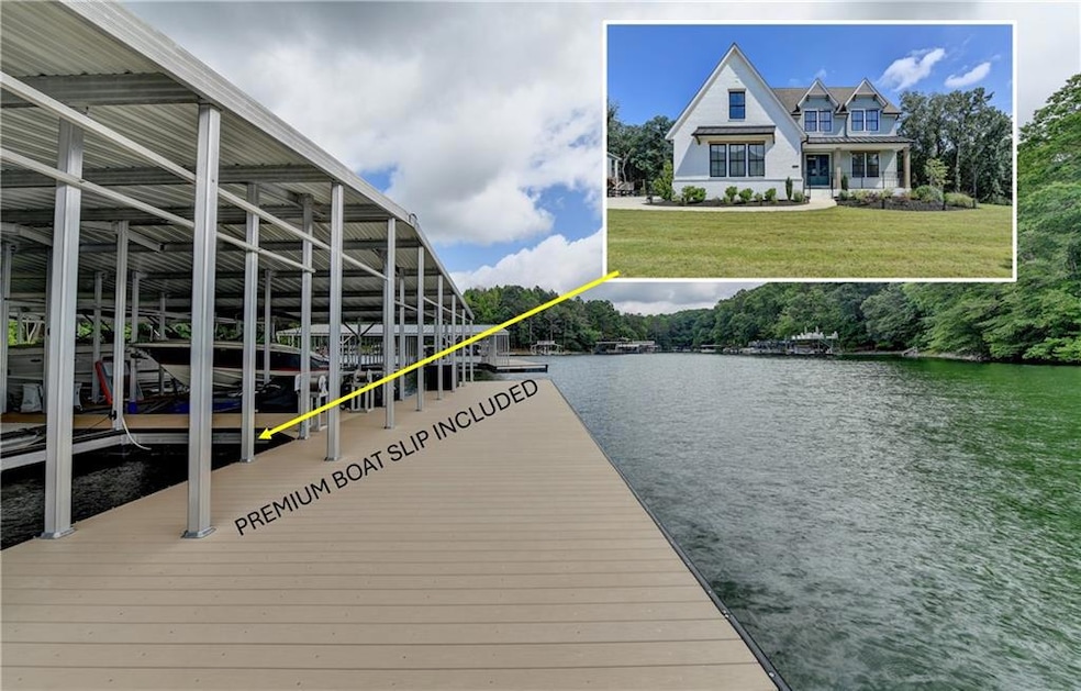 Front of Home with Premium Boat Slip on Lake Lanier!