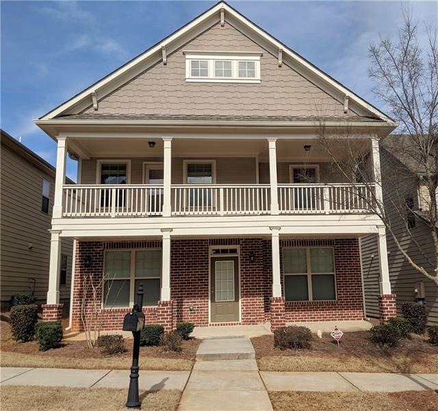 Large porch at front of home and private balcony o