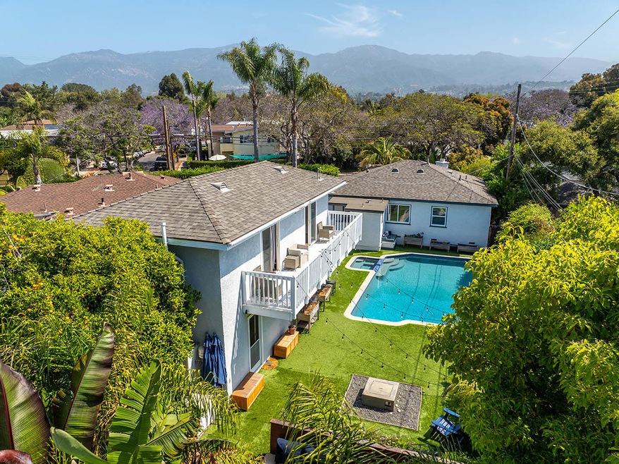 Aerial backyard - 2131 Modoc Rd