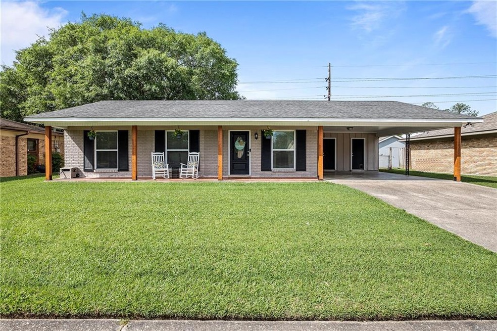 Front of home, large front porch.