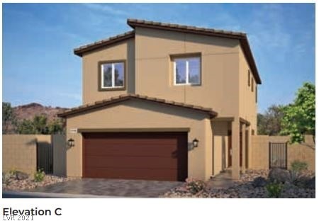 1715 Plan, Elevation C Artistic Rendering; Exterior Features/Colors Will Vary