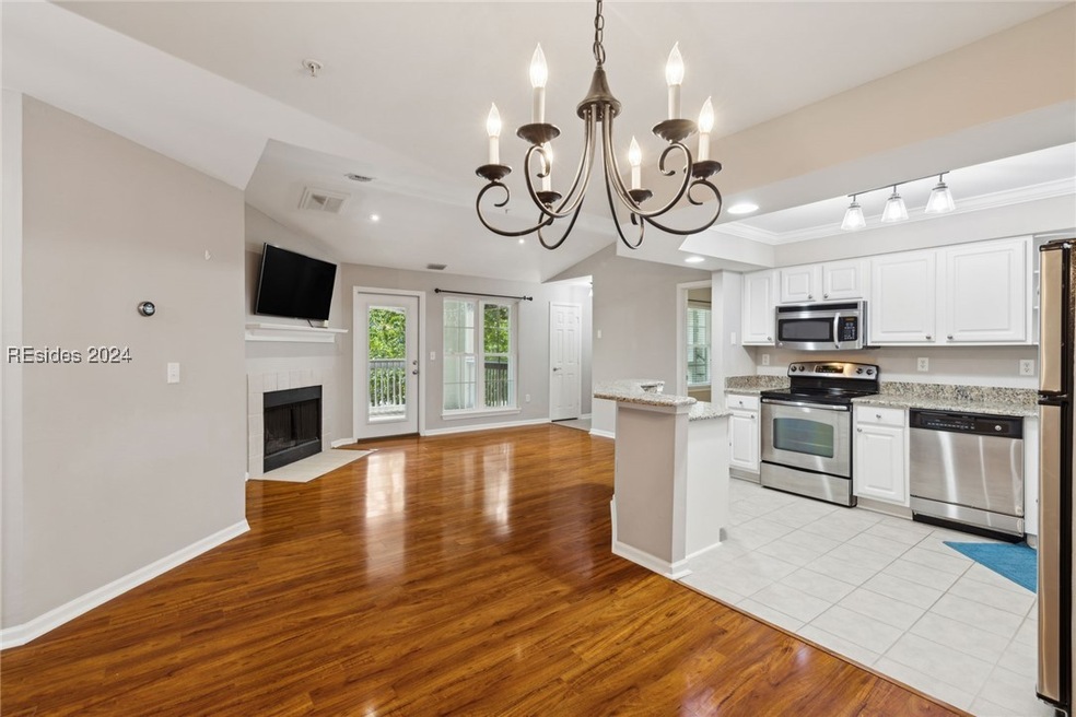 Kitchen featuring light hardwood / wood-style floo
