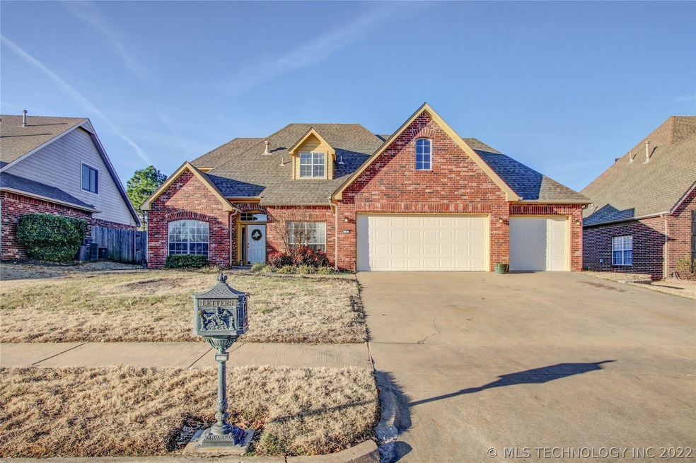 Beckett Ridge home features 3 car garage facing Ea