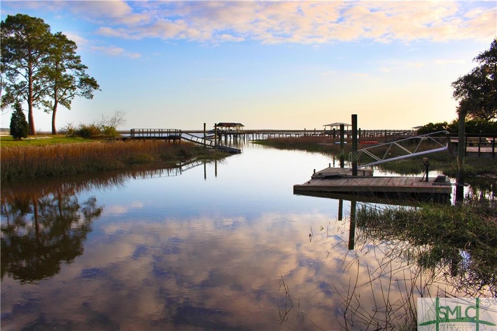 View from floating dock of inlet and river