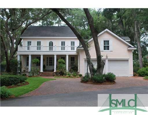 Exterior Front. Nestled among beautiful Savannah L