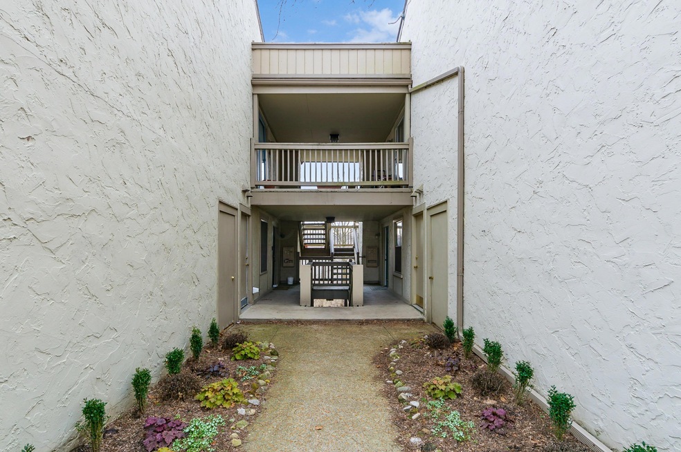 walk up view to condo