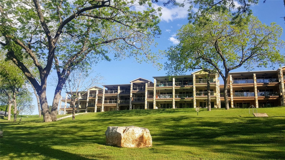 A view of the condo community looking from the riv