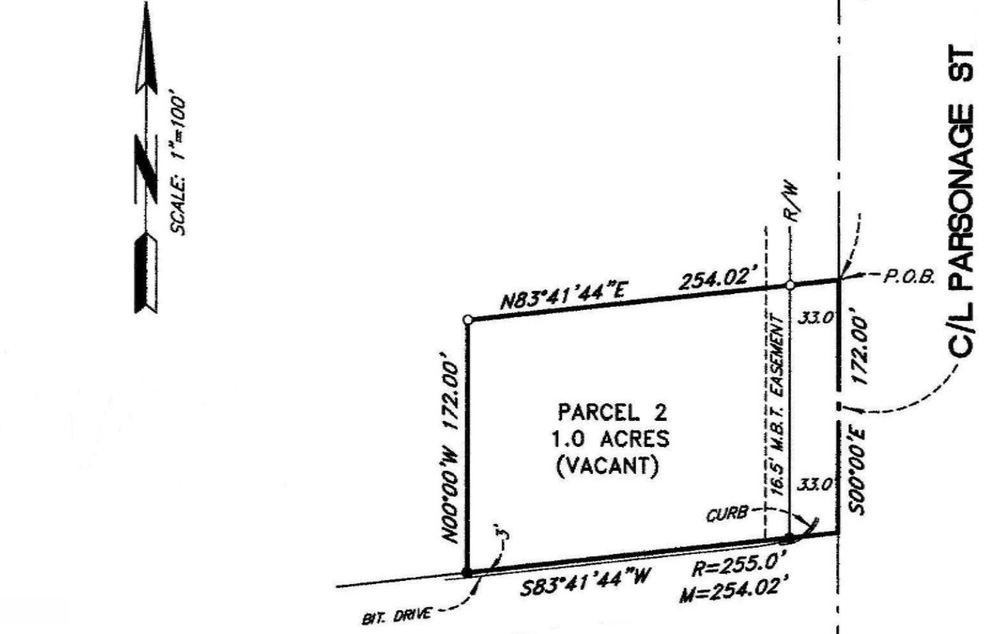 Parsonage Lot Scan