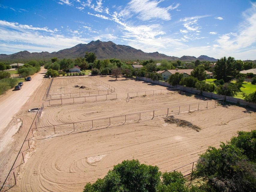 South facing view of San Tan Mountains