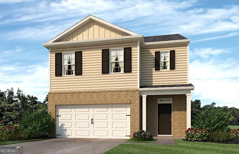 Robie Elevation E At Oakwood In Dallas, Georgia