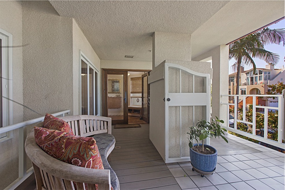 Outside front door