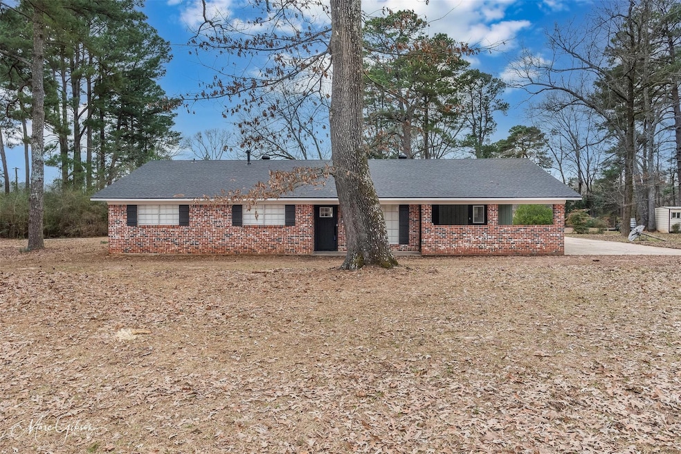 View of single story home