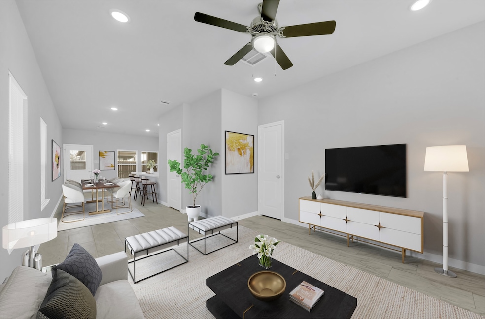 New construction duplex (digitally staged photo)