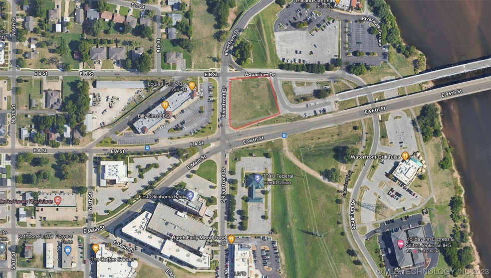 Aerial View. Sandwiched in between Riverwalk Cross