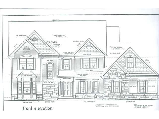 Exterior Front The front elevation for the house p