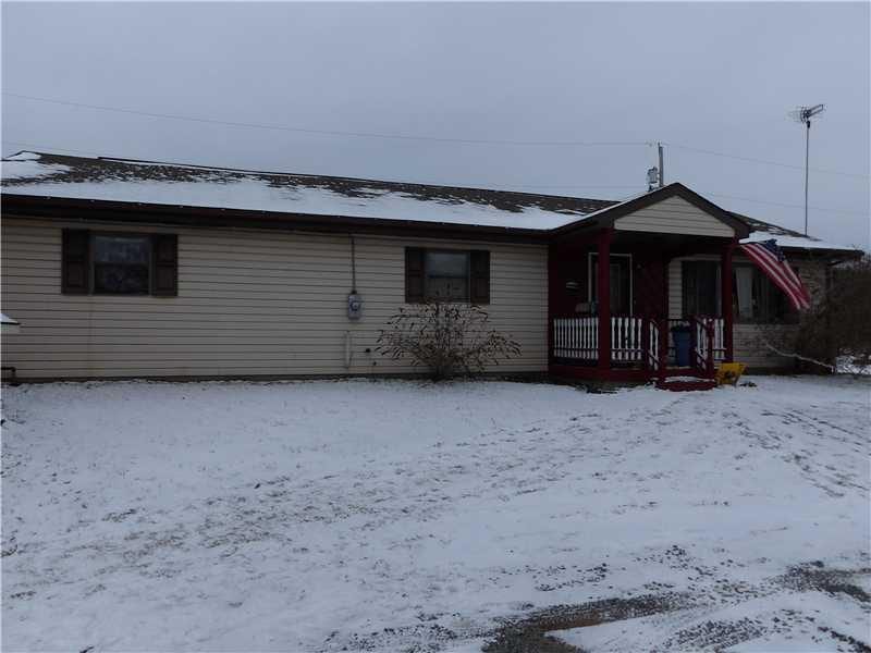 Exterior Front. The 3 bedroom home.
