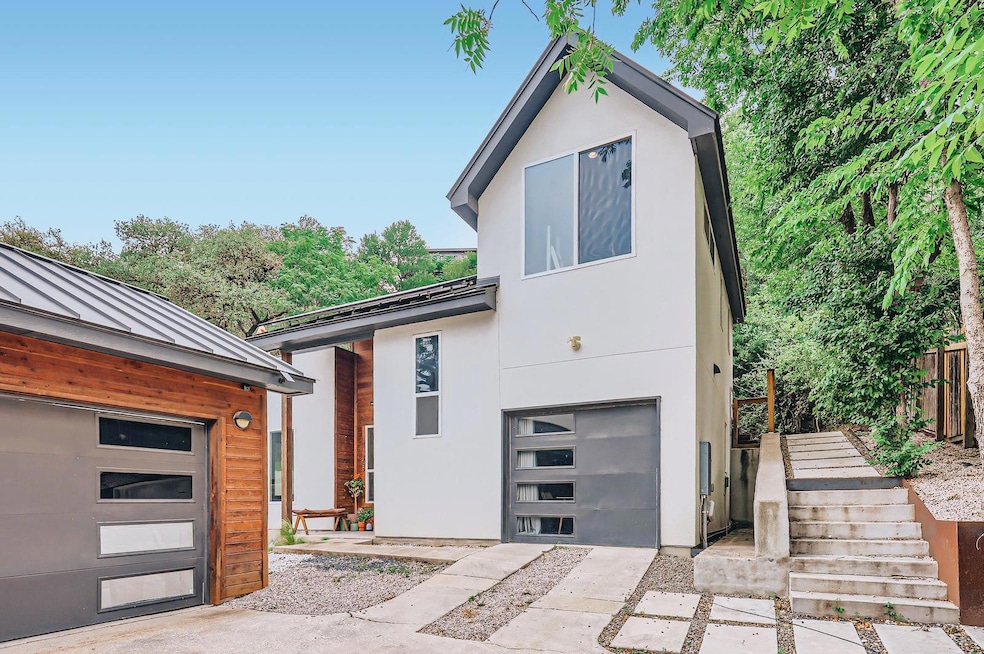 Modern home with a standing seam roof, metal roof