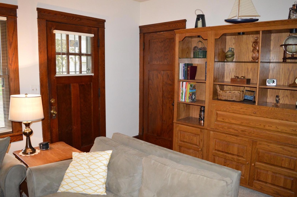 Living Room with Natural wood work