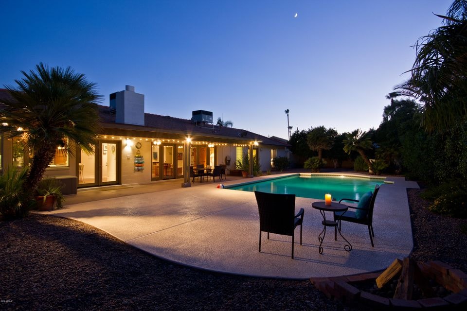 Evening Light Backyard