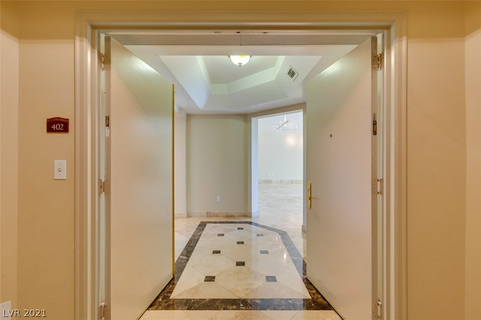 Elegant private entry way.