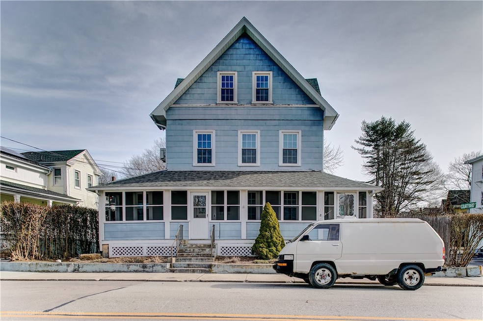 Front View from Newton Avenue with additional on-street parking