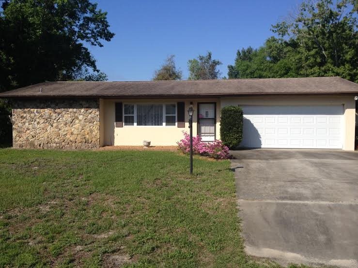 Secluded back yard with private patio and fenced y