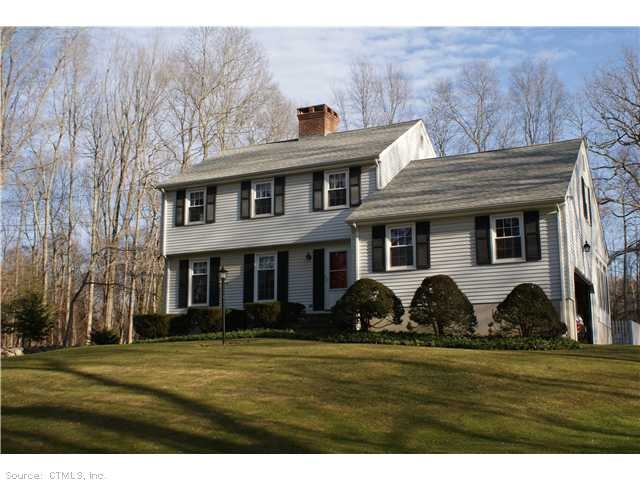Exterior Front. Beautiful colonial on park like gr