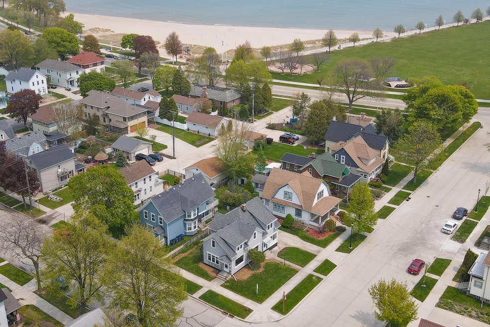 Aerial View w/ Lake Michigan