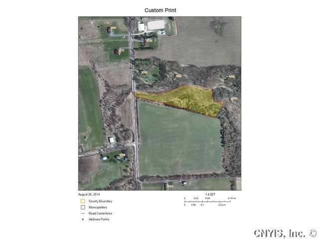 Exterior Front. Lot is the area shaded in yellow.
