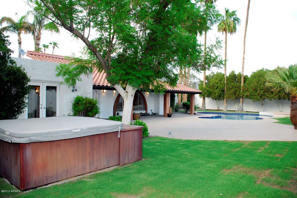 Resort backyard