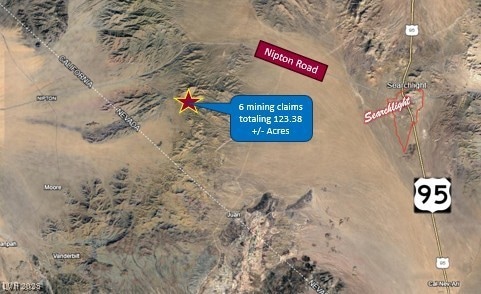 Aerial overview of property's location